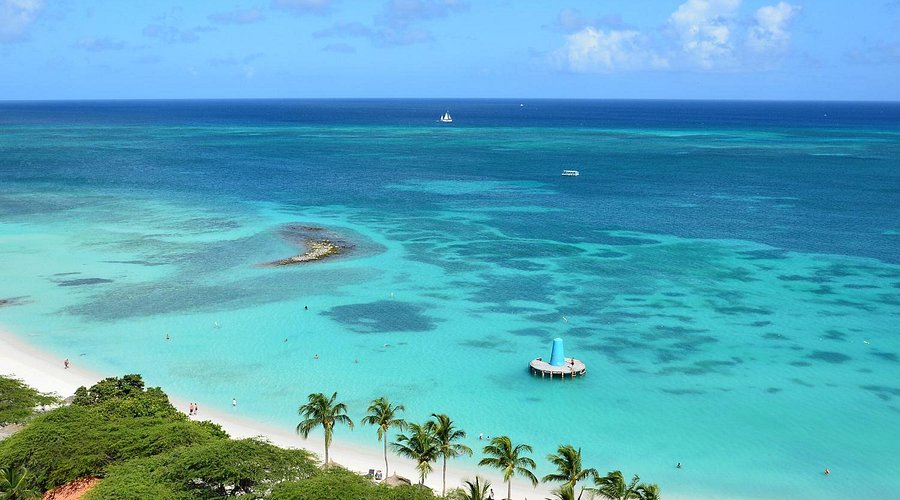 Eagle Beach Aruba - wide white sand